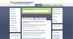 Desktop Screenshot of medyumtavsiyeediyorum.com